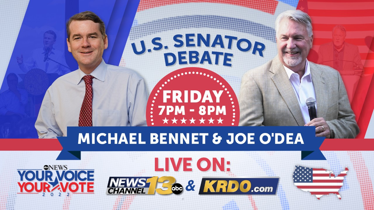 WATCH: Debate between Democratic Incumbent Sen. Michael Bennet and Republican … – KRDO