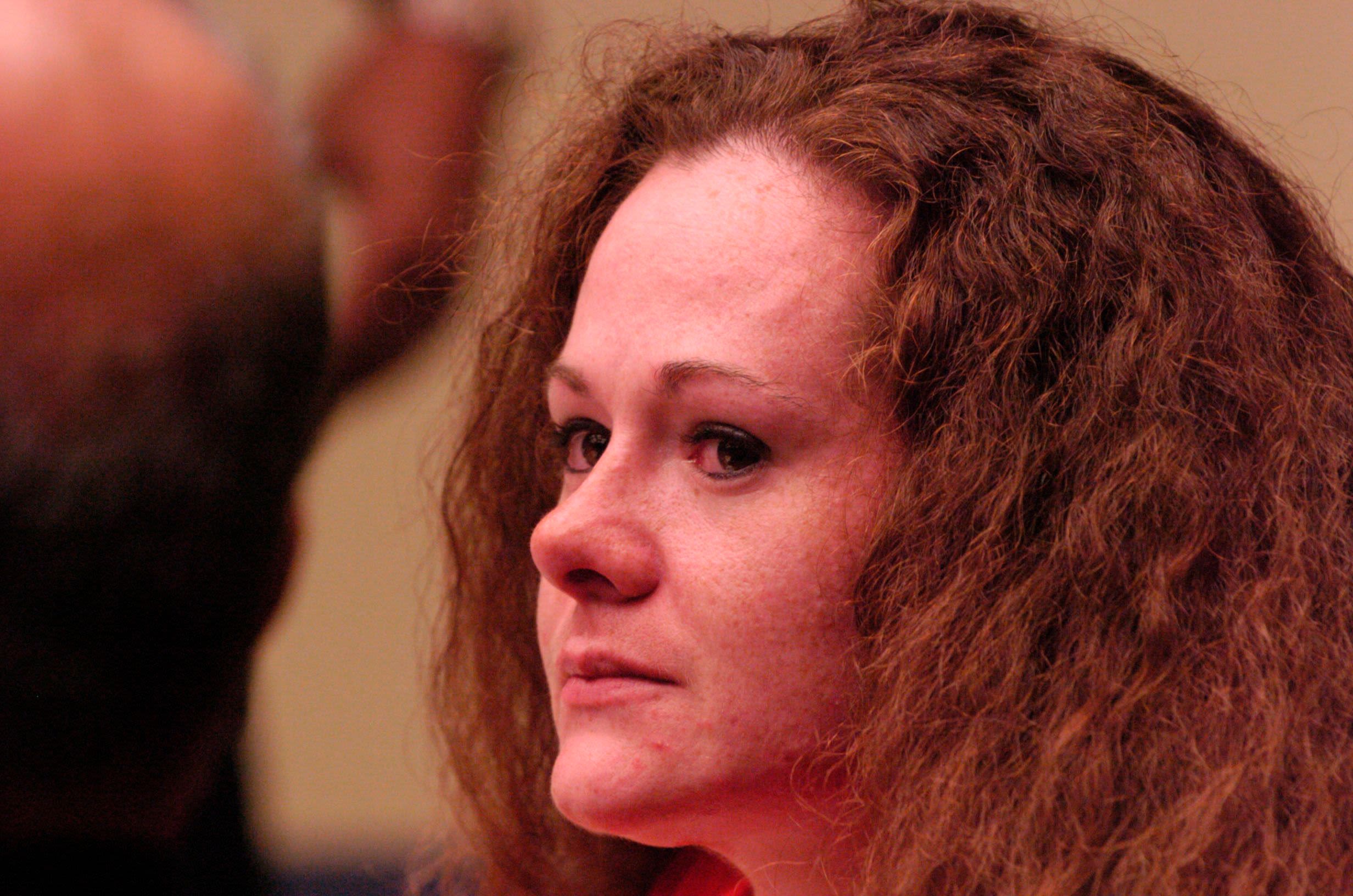 Christa Pike appears at a court hearing in July 2007