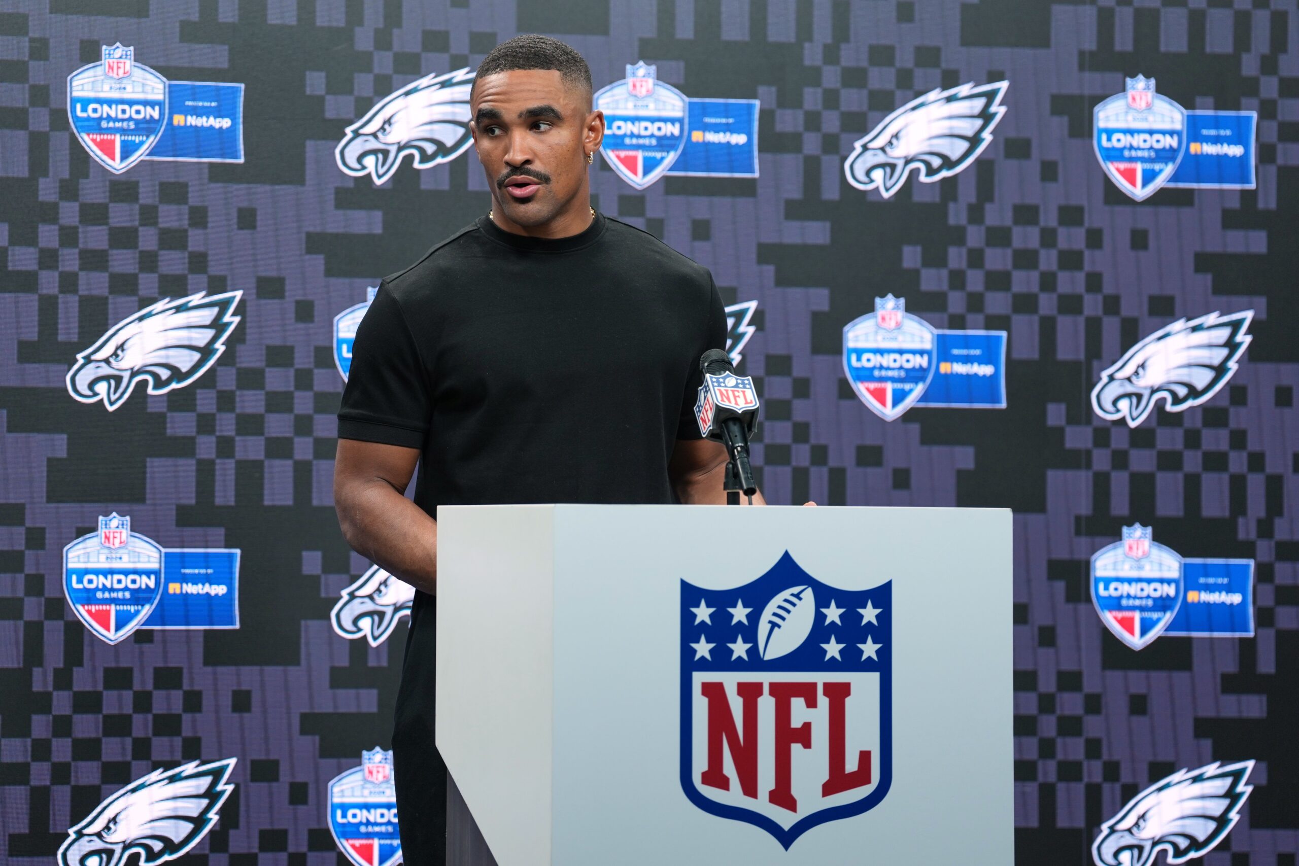 Jalen Hurts played in a game earlier this month against the Jacksonville Jaguars after being diagnosed with a blood clot in his leg. He's now out for the season after the clot moved to his lungs.