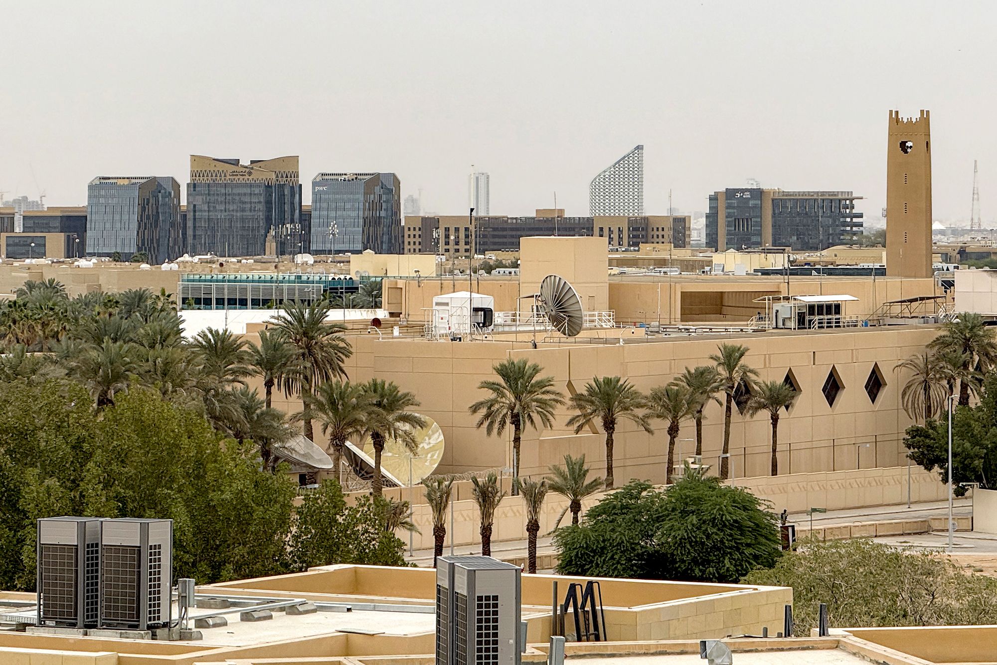 The US embassy headquarters in Riyadh