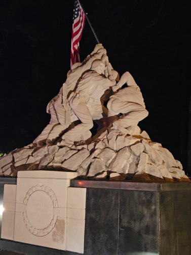 The Battle of Iwo Jima monument in Quantico